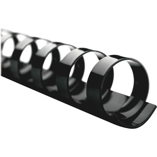 ACCO Brands GBC Spines Combnd 1/4" Black 100 Count GBC4000020