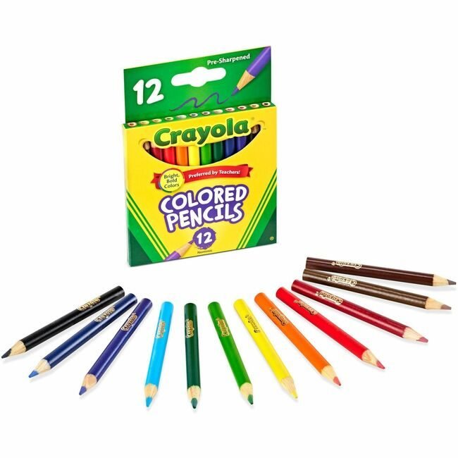 Crayola LLC Pencils Color Short 12 Count CYO68-4112