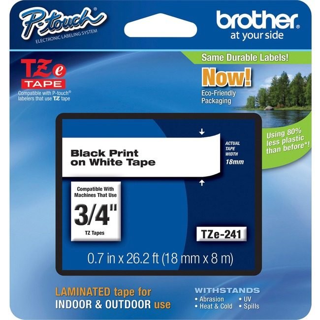 Brother International Cartridge Tape 3/4" Bk/We BRTTZE241