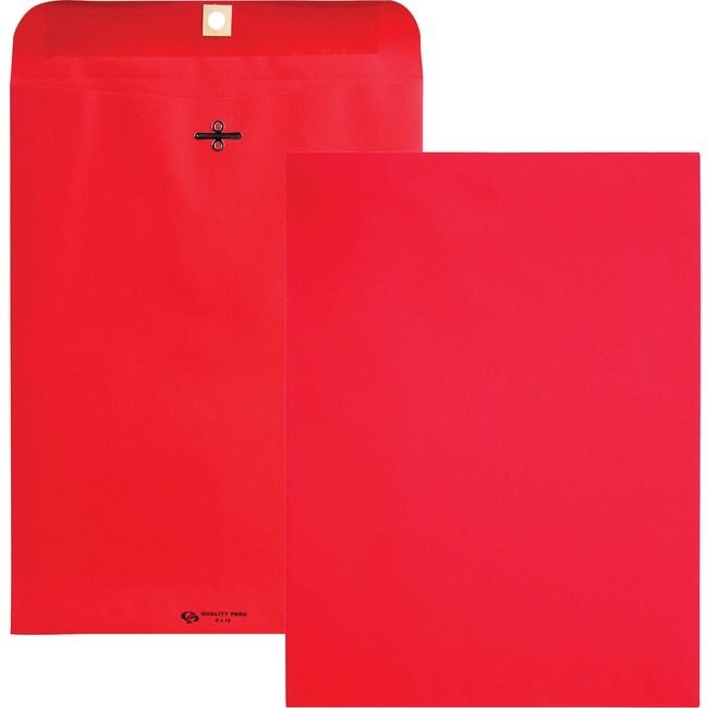 Quality Park Products Envelope Clasp 9X12 Red 10 Pack QUA38734