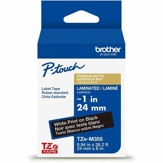 Brother International Cartridge Tape Matte 1" BRTTZEM355G