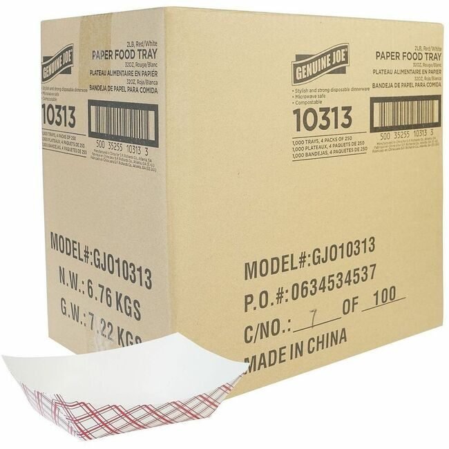 Genuine Joe Tray Food Paper 2LB 1000 GJO10313