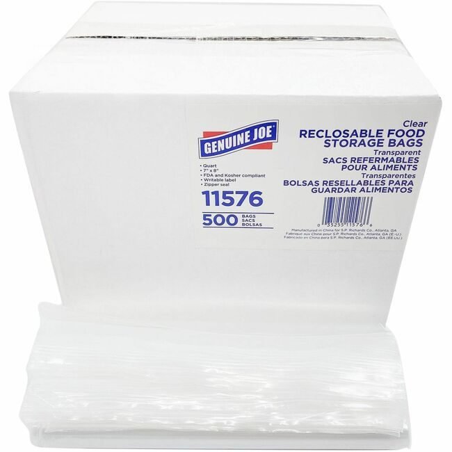 Genuine Joe Bag Quart Reclosable GJO11576CT