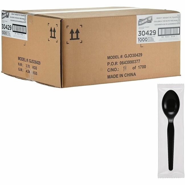 Genuine Joe Spoon Hw Ps Black Iw GJO30429