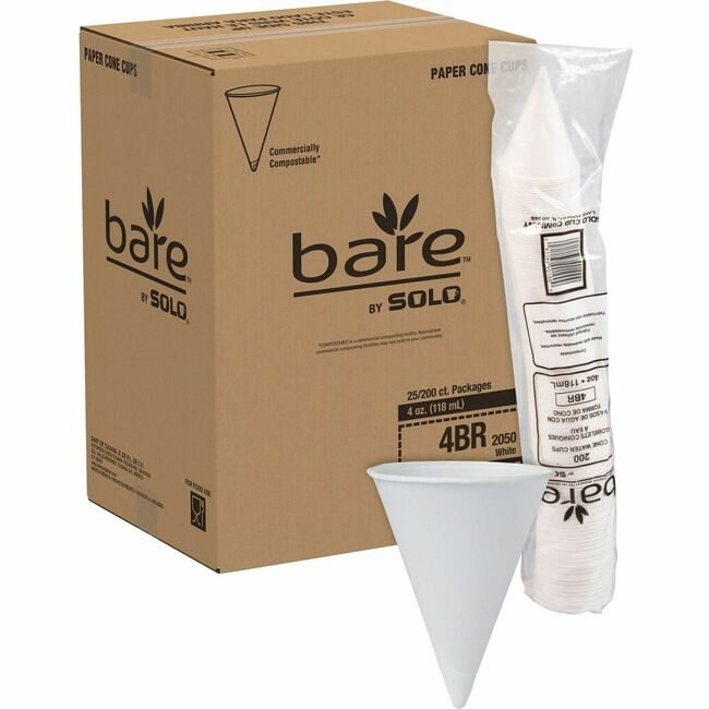 Dart Container Corporation Solo Cup Cone Paper Treated SCC4BR2050CT