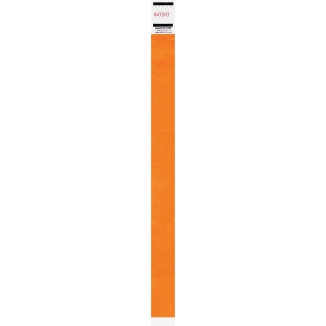 Advantus Corporation Wristbands Tyvek Neon Org AVT91120