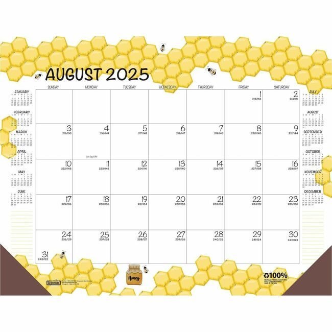 House of Doolittle Deskpad Ay Honeycomb HOD1565