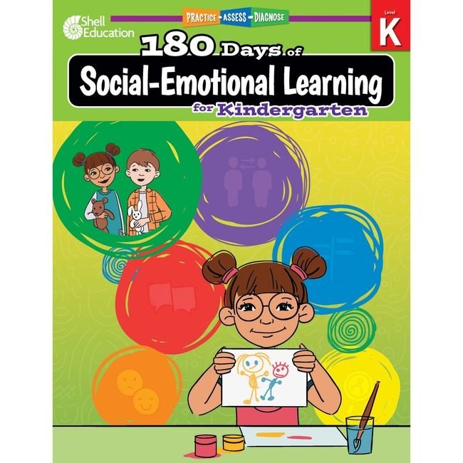 Teacher Created Materials / Shell Education Book 180 DAYS Sel Kinder SHL126956