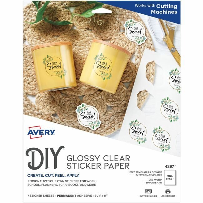 Avery Products Corporation Sticker Paper Dtg 1UP AVE04397