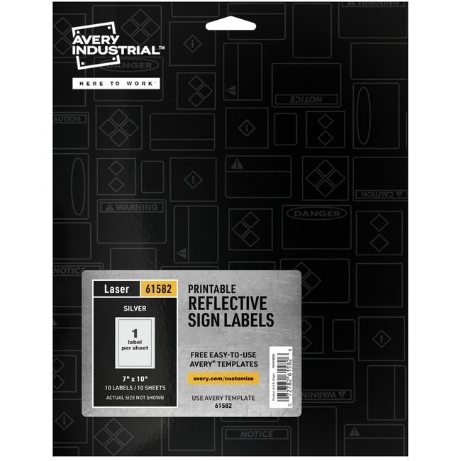 Avery Products Corporation Label Reflect 7X10 AVE61582