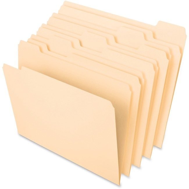 Pendaflex Folder Letter 11PT Man 1/5 Single PFX75215
