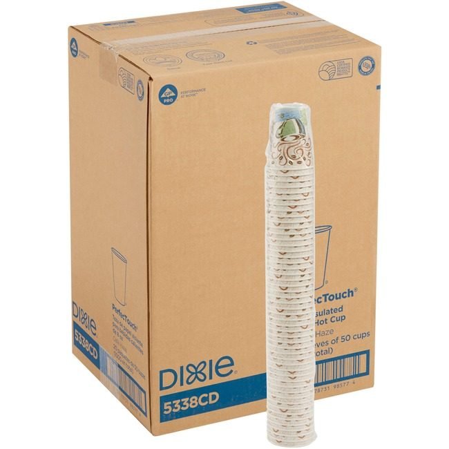 Georgia-Pacific Dixie Cup Paper Hot 8OZ 50 Count DXE5338CDCT