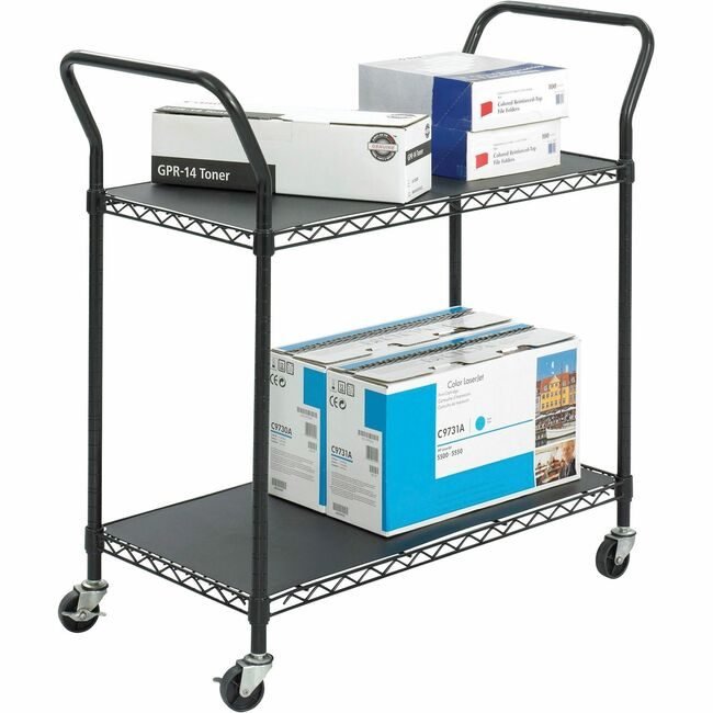 Safco Products Cart Wire Utility Black SAF5337BL