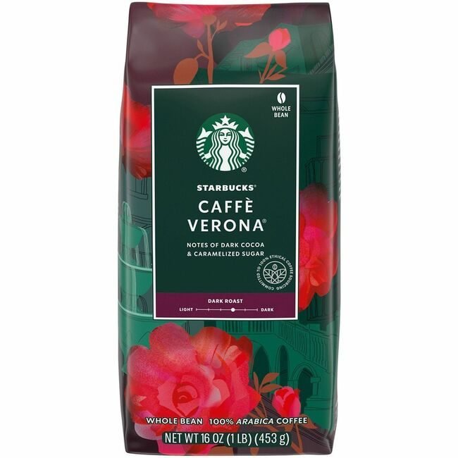 Starbucks Coffee Company Seattle's Best Whlebean Verona 1LB SBK12411949CT