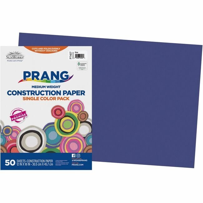 Pacon Corporation Paper Constrc 12X18 Be 50SH PAC7407