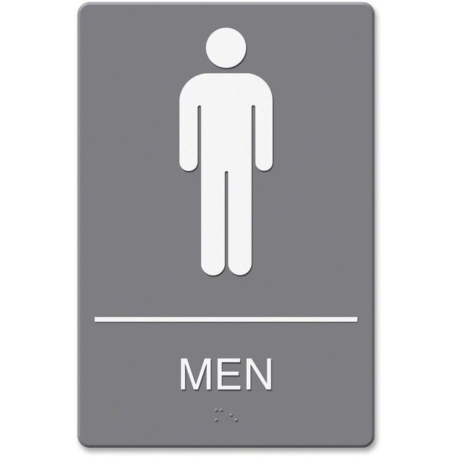 Identity Group Headline Signs Sign Wall Ada Men Gray HDS4817