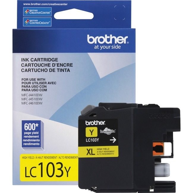 Brother International Cartridge Ink 600 PG Yw BRTLC103Y