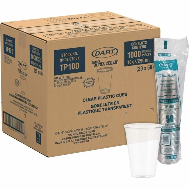 Dart Container Corporation Solo Cup Plastic 10OZ Cr SCCTP10D