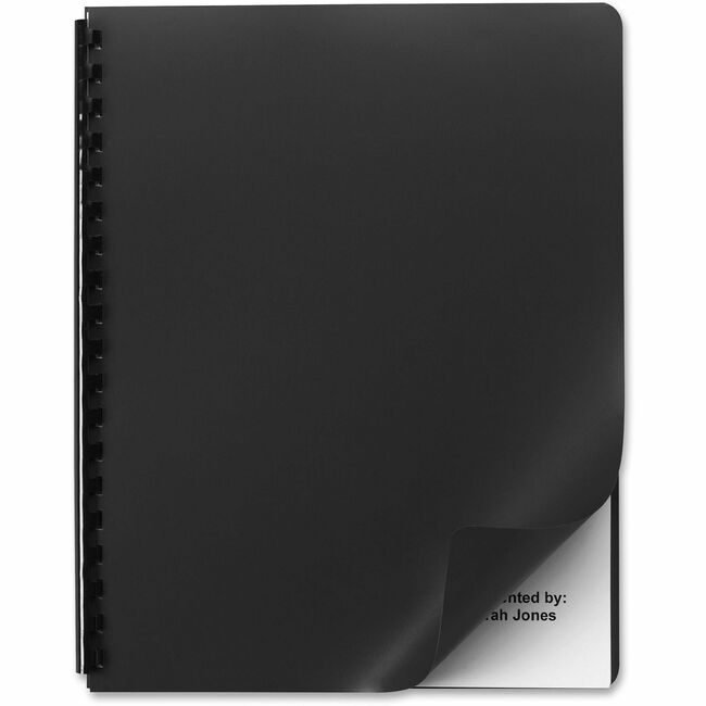 ACCO Brands GBC Cover Back Desgn Poly Black GBC25703