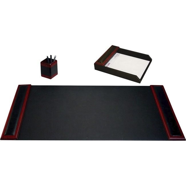 Dacasso Dsk St Lthr Rosewood 3PC DACD8037