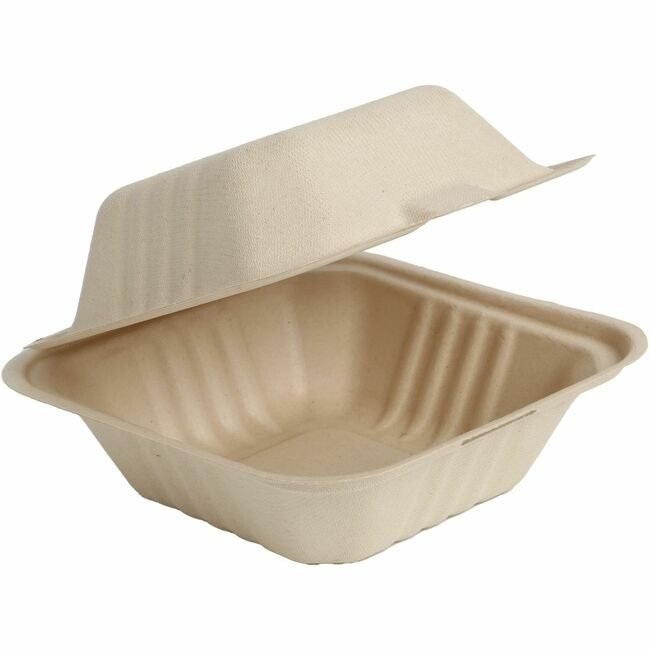 Remcoda LLC BluTable Container Hinged 6INCH Fiber N RMLMFHC61C