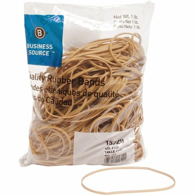 Business Source Rubberbands SIZE #117B 1LB BSN15729