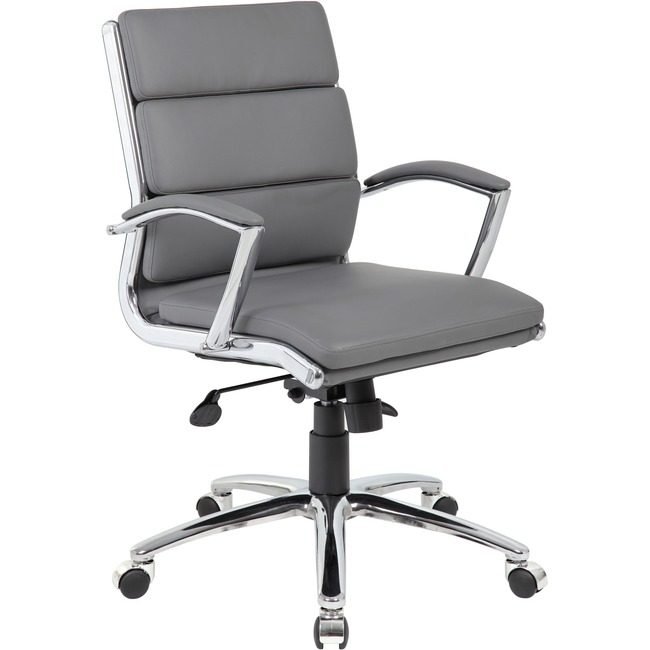 Boss Office Products Executive Midback Chair BOPB9476GY