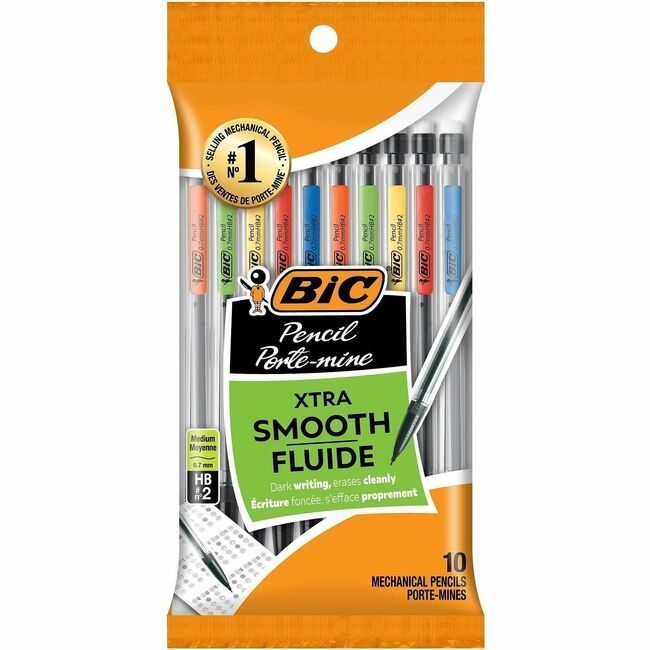 BIC Corporation Pencil Mech Fash 0.7MM 10 Pack BICMPP101