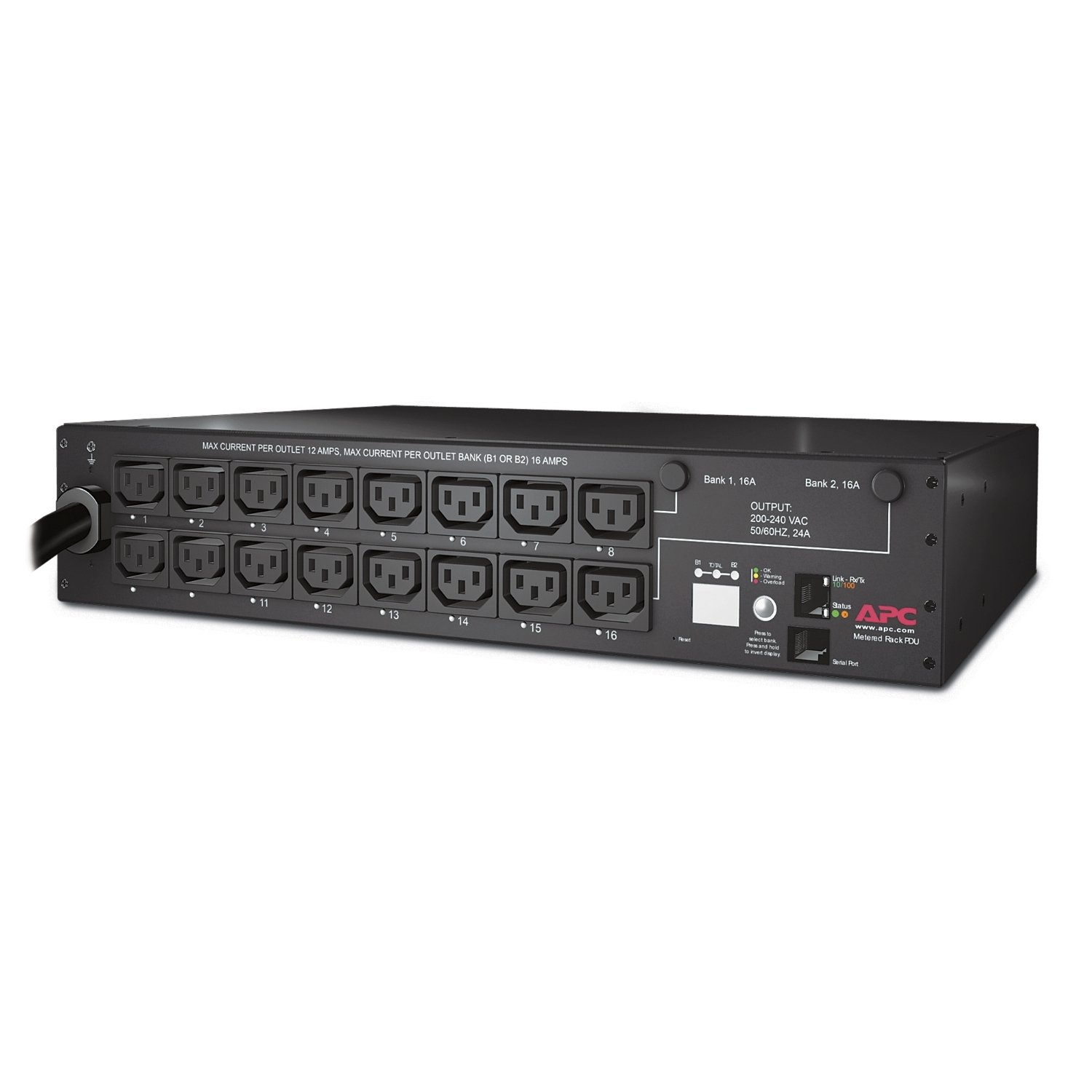 APC by Schneider Electric Rack PDU, Switched, 2U, 30A, 208V, (16)C13 AP7911B