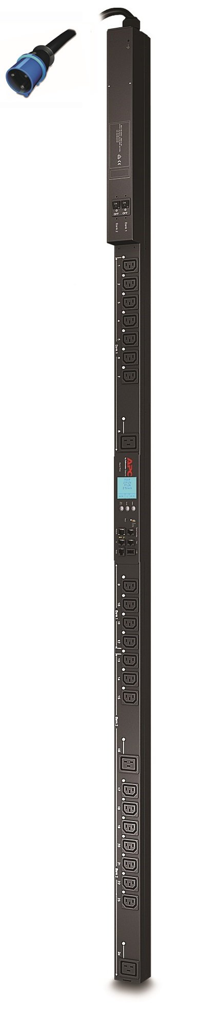 APC by Schneider Electric Rack PDU 2G, Metered Outlet with Switching, ZeroU, 32A, 230V, (21) C13 & AP8653