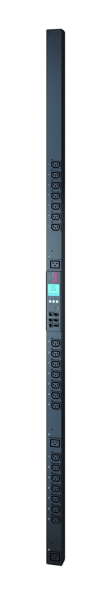 APC by Schneider Electric Rack PDU 2G, Metered Outlet with Switching, ZeroU, 20A/208V, 16A/230V, AP8659