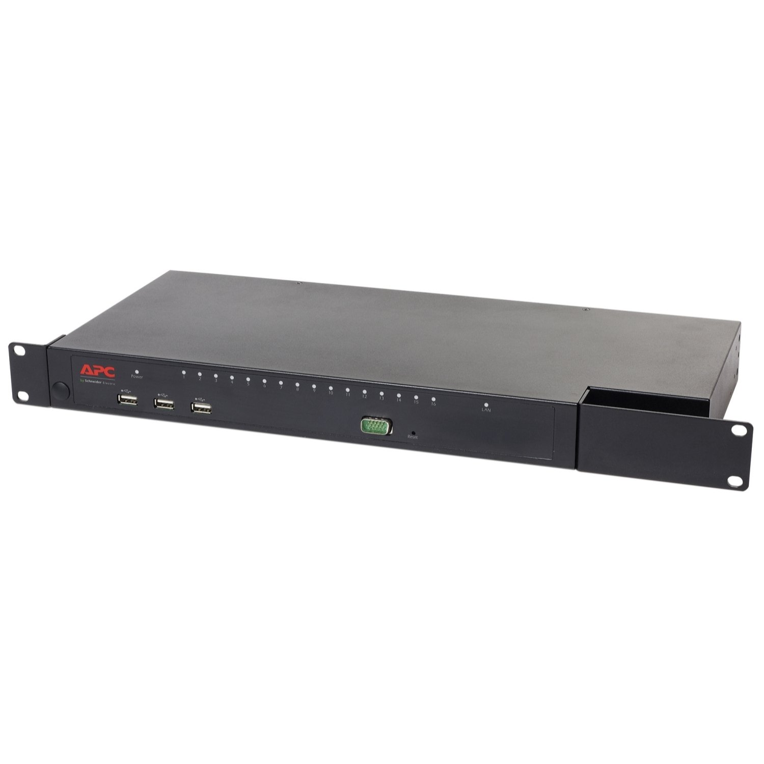 APC by Schneider Electric APC SCHNEIDER ELECTRIC IT USA KVM1116R KVM switch Rack mounting Black