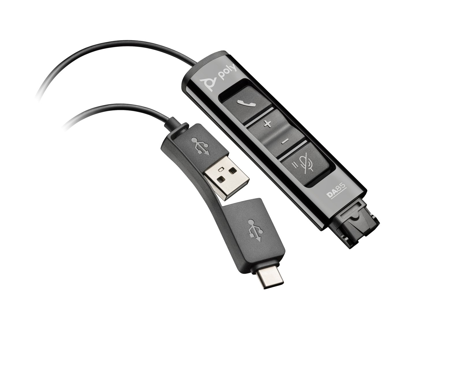HPI POLY HP DA85 USB to QD Black Adapter TAA 786C7AA