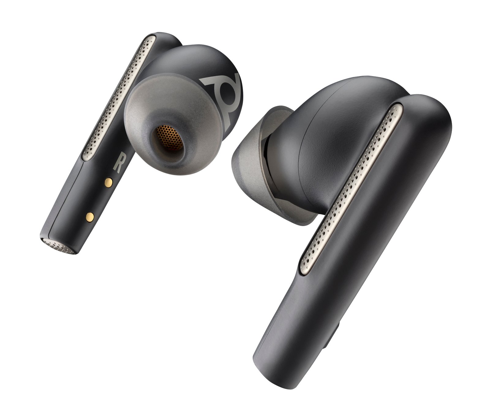 HP POLY HEADSETS Voyager Free 60/60+ Microsoft Teams Certified Black Earbuds (2 Pieces) 8L5A8AA