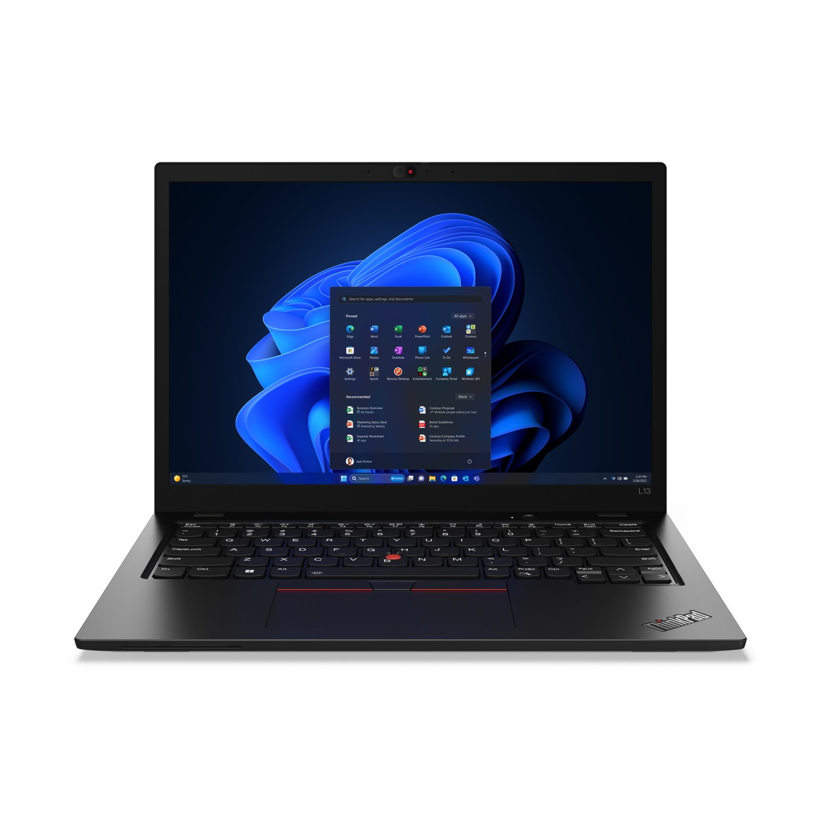 Lenovo ThinkPad L13 Gen 5 (Intel) Core Ultra 7 155U Laptop 33.8 cm (13.3") WUXGA 16 GB LPDDR5-SDRAM 21LB000QUS