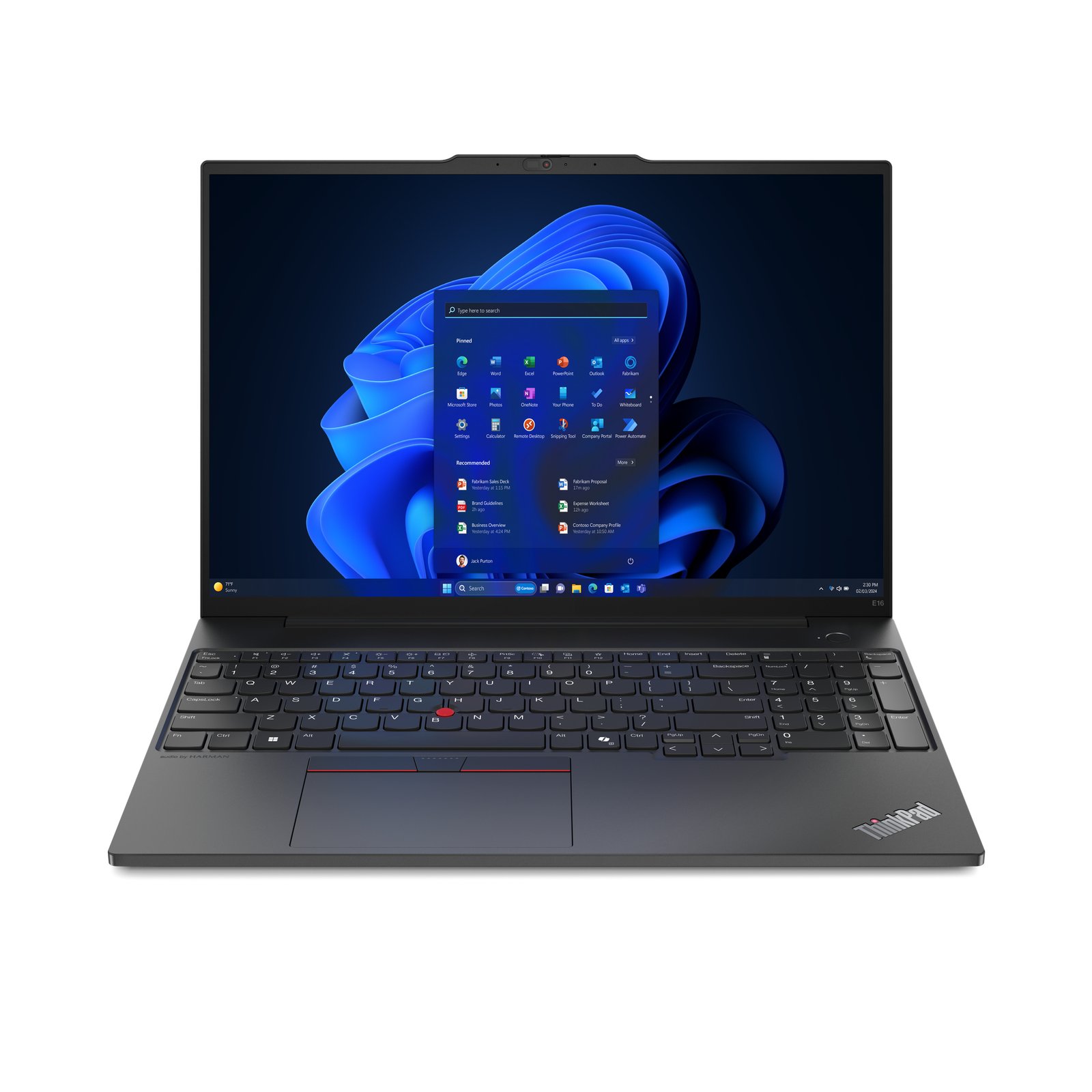 Lenovo ThinkPad E16 Gen 2 (AMD) Ryzen™ 7 7735U Laptop 40.6 cm (16") WUXGA GB DDR5-SDRAM 512 SSD 21M5000JUS