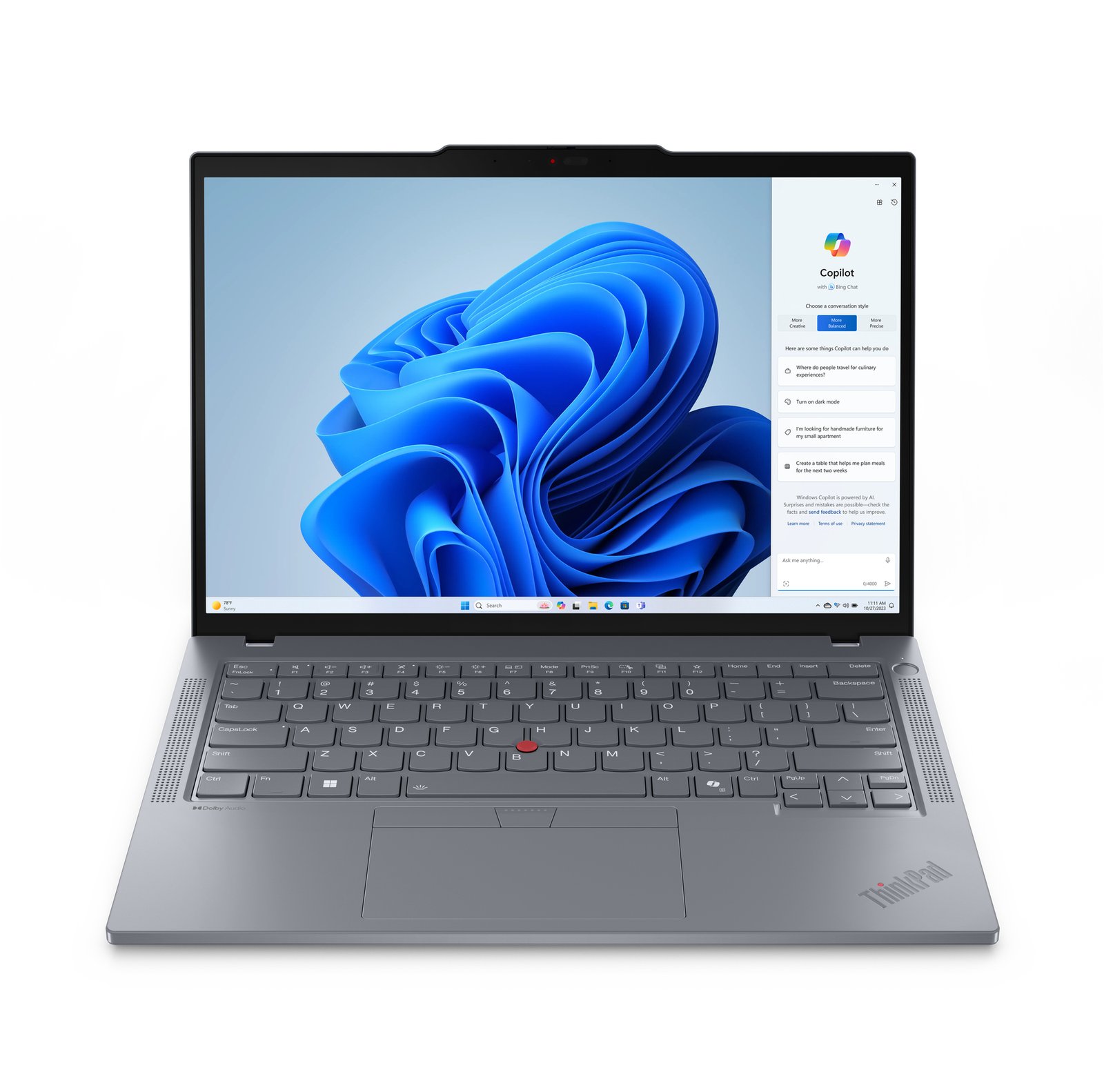 Lenovo ThinkPad T14 Gen 5 (AMD) Ryzen™ PRO 8540U Laptop 35.6 cm (14") Touchscreen WUXGA 16 GB 21MC000JUS