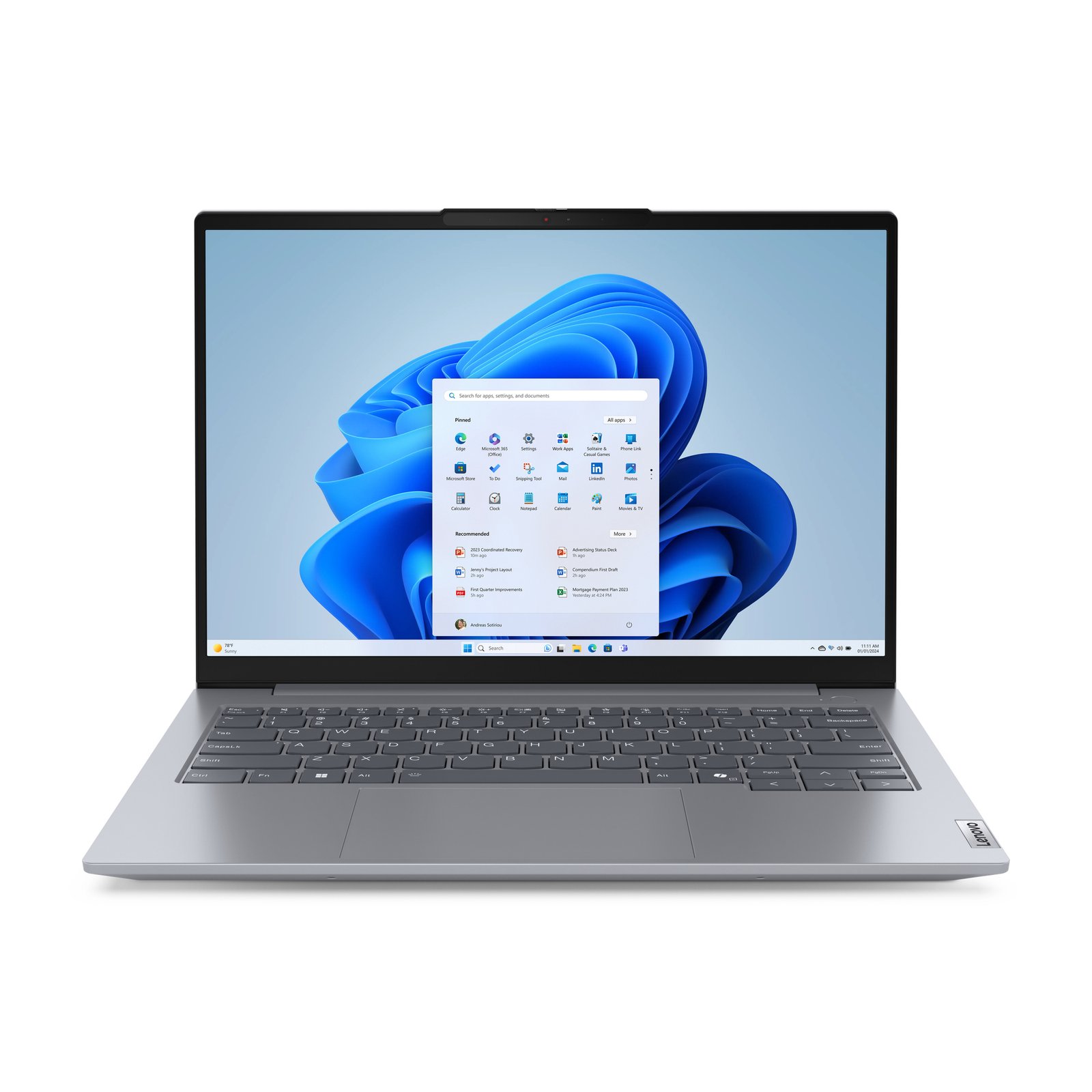 Lenovo ThinkBook 14 G7 ARP AMD Ryzen™ 5 7535HS Laptop 35.6 cm WUXGA 16 GB DDR5-SDRAM 512 SSD Wi-Fi 21MV002VUS