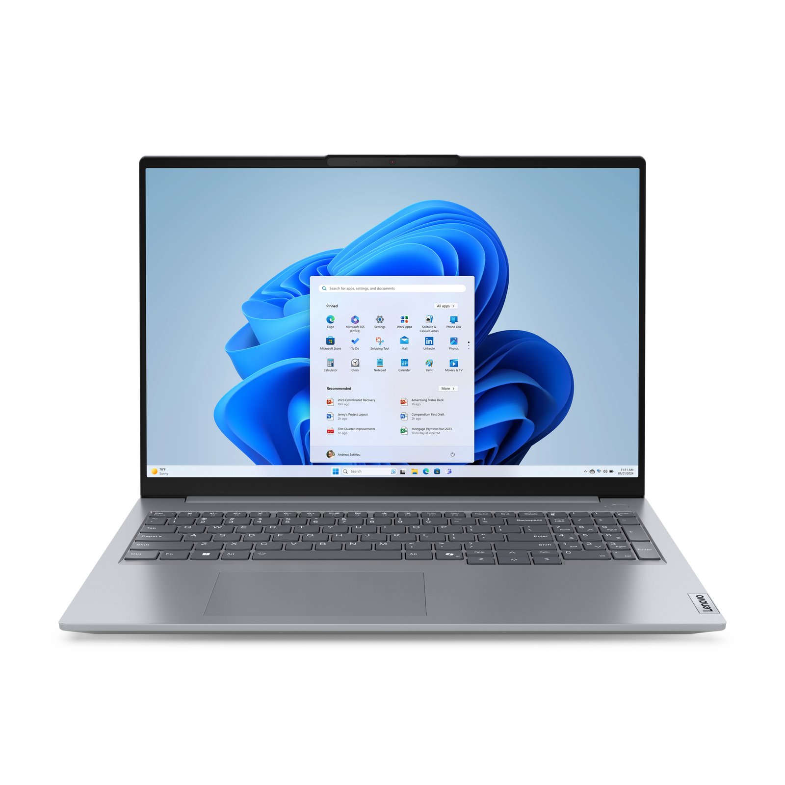 Lenovo ThinkBook 16 G7 ARP AMD Ryzen™ 7 7735HS Laptop 40.6 cm Touchscreen WUXGA GB DDR5-SDRAM 512 21MW0003US