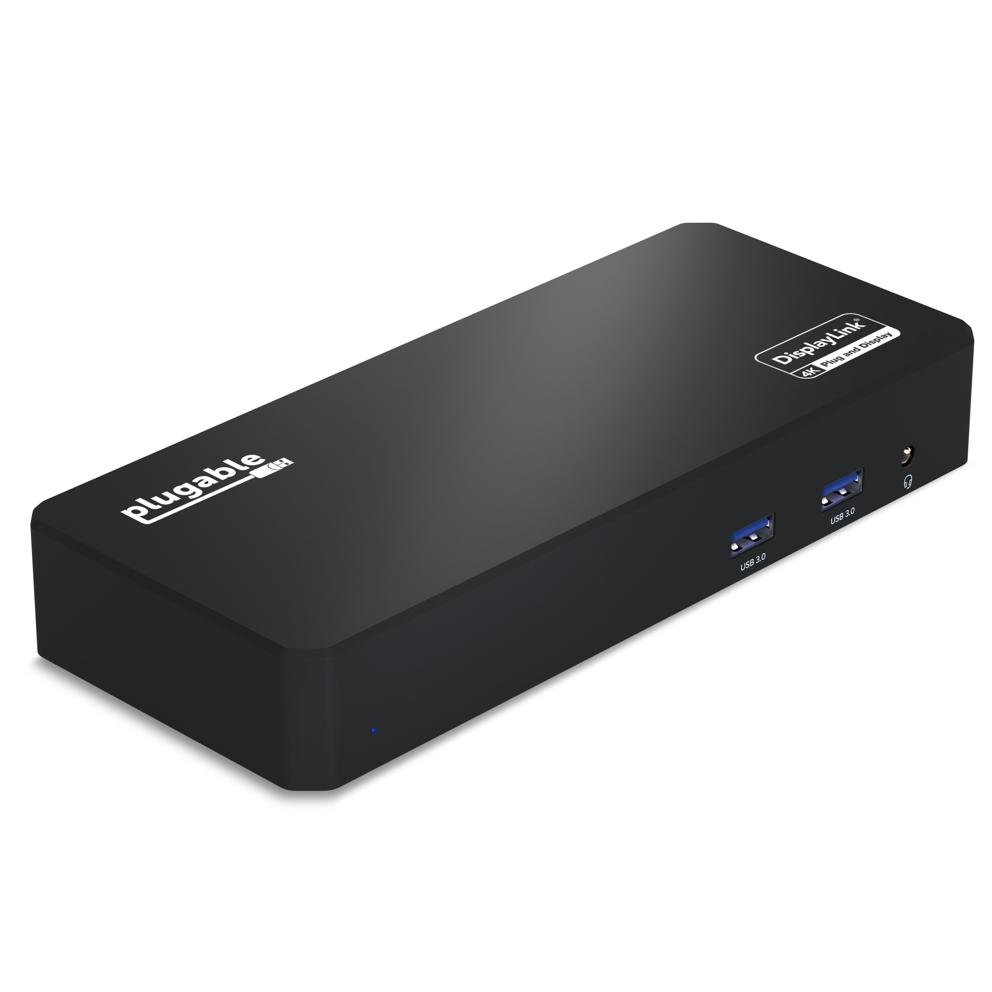 Plugable Technologies UD-6950PDZ laptop dock/port replicator Wired USB 3.2 Gen 1 (3.1 Type-C Black