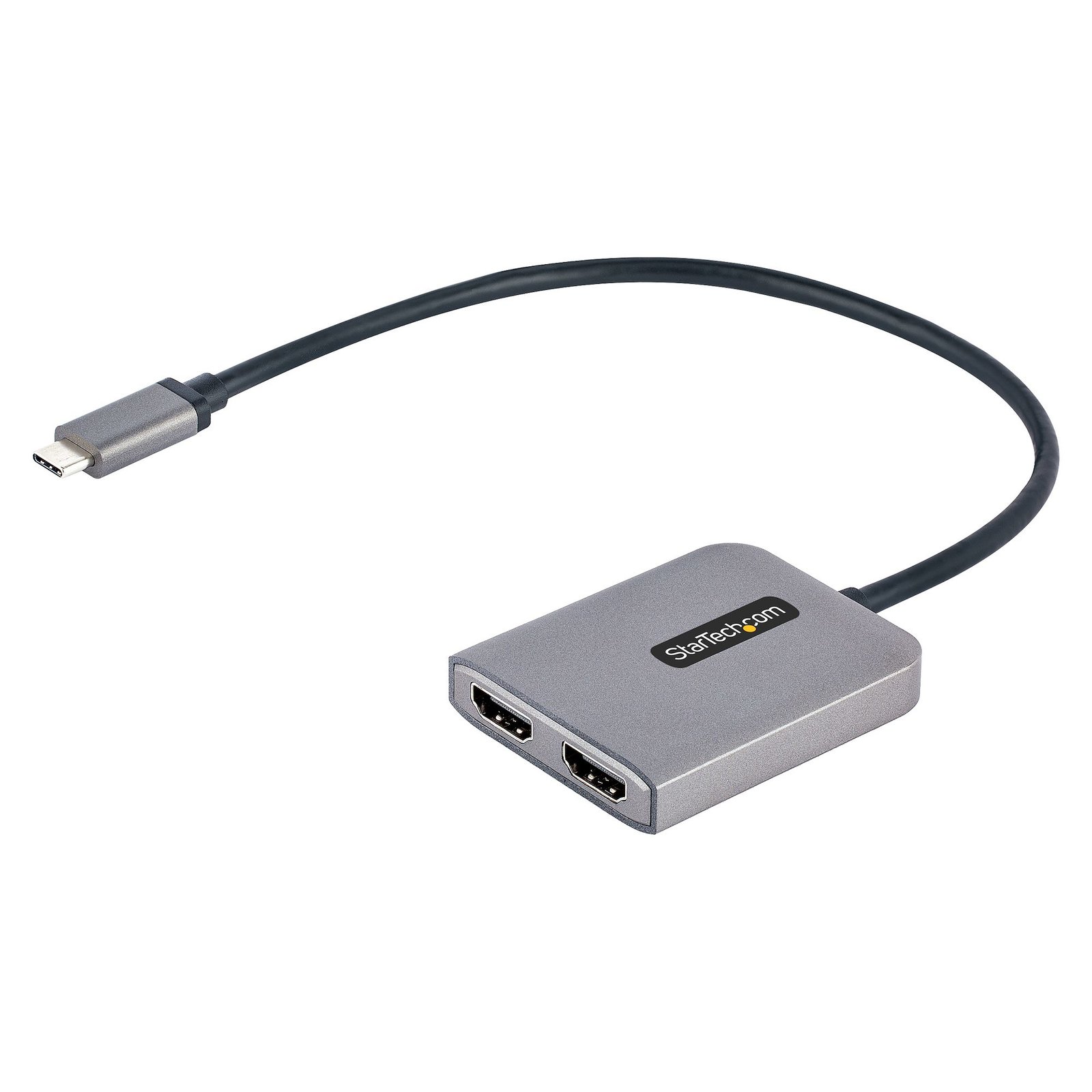 StarTech.com USB-C to Dual HDMI Adapter, USB Type-C Multi-Monitor MST Hub, 4K 60Hz Laptop Display