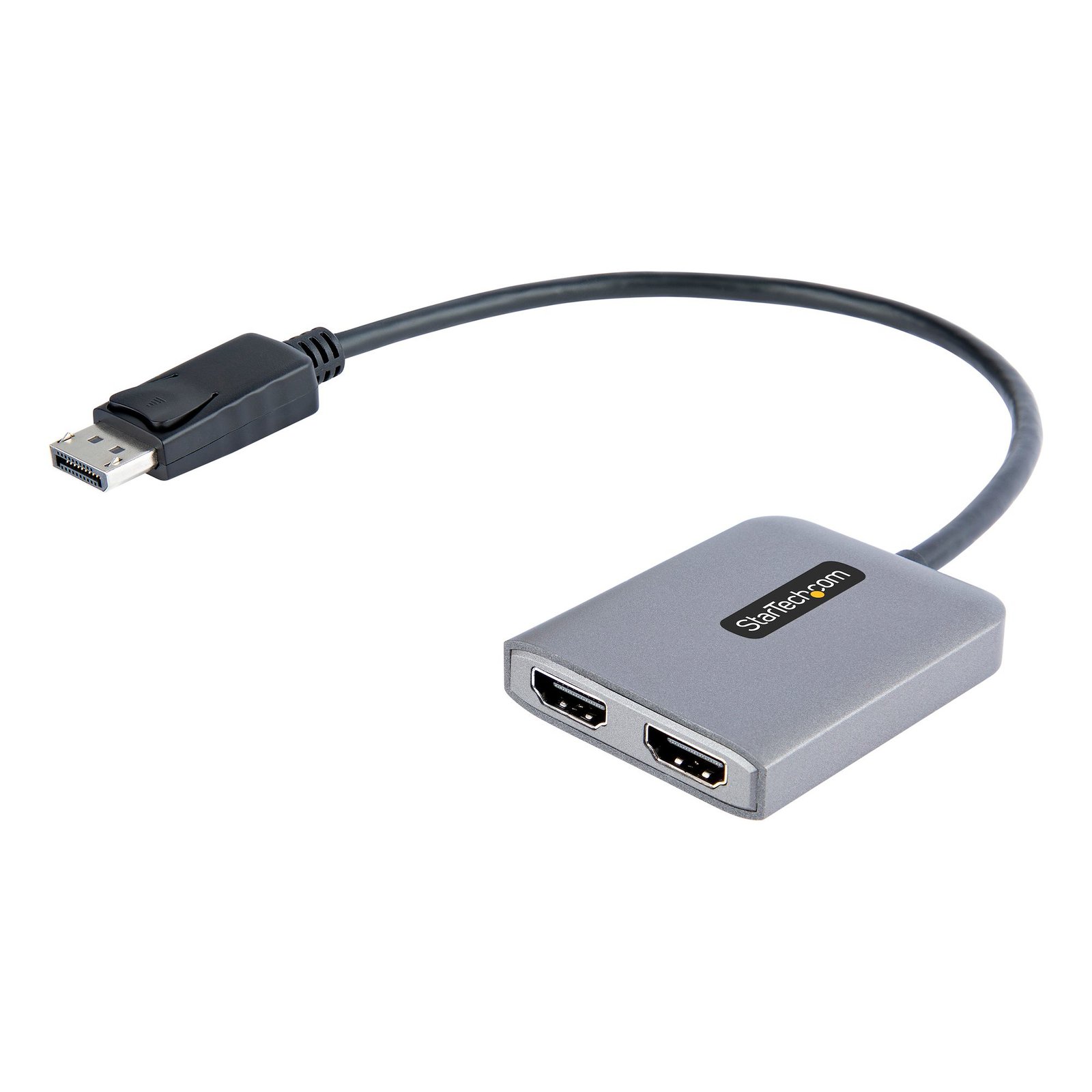 StarTech.com DP to Dual HDMI MST HUB - 4K 60Hz - DisplayPort Multi Monitor Adapter with 1ft / 30cm