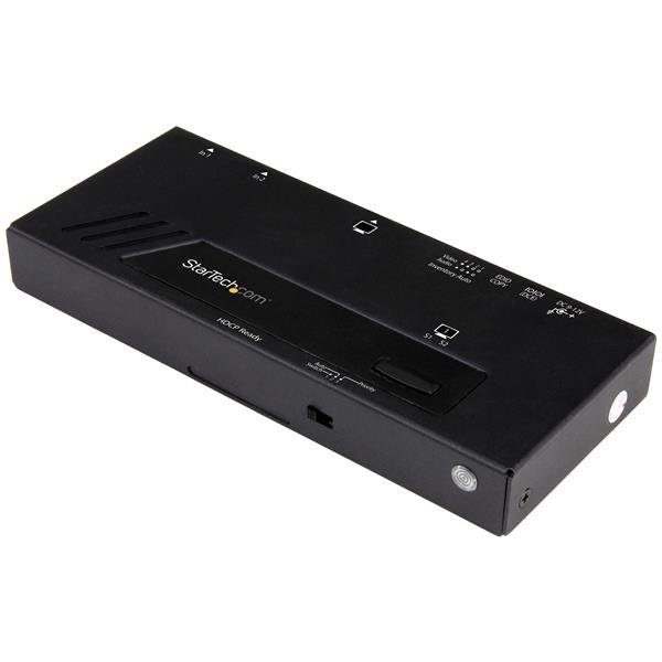 StarTech.com 2-Port HDMI Automatic Video Switch - 4K with Fast Switching - TAA VS221HD4KA