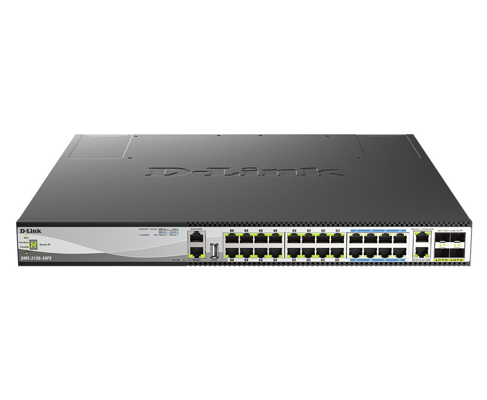 D-Link Systems DMS-3130-30PS network switch Managed L3 2.5G Ethernet (100/1000/2500) Power over DMS313030PS
