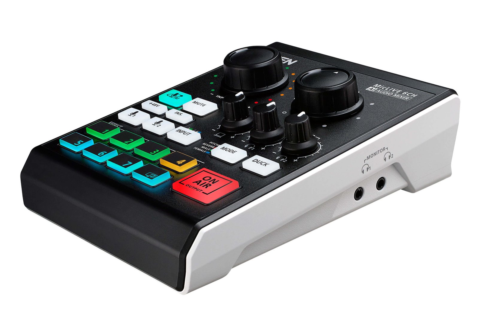 ATEN TECHNOLOGIES Podcast AI Audio Mixer | MicLIVE 6-CH UC8000