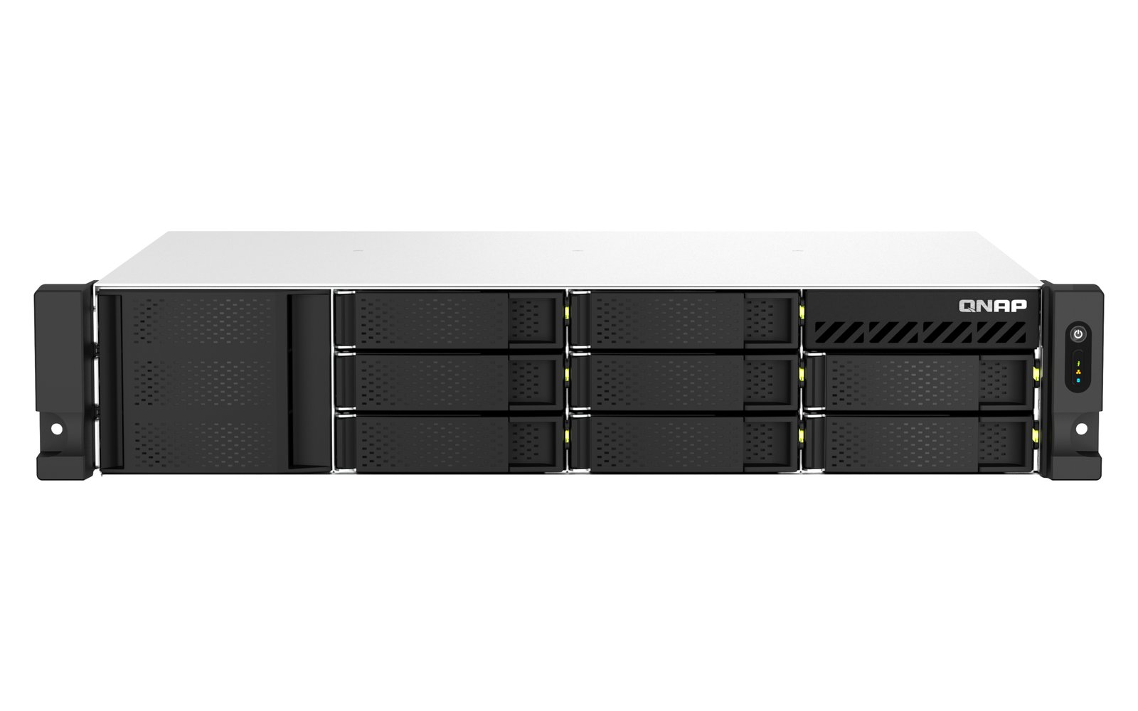 QNAP TS-873AEU-4G NAS/storage server Rack (2U) Ryzen Embedded V1500B 4 GB DDR4 0 TB QuTS hero Black