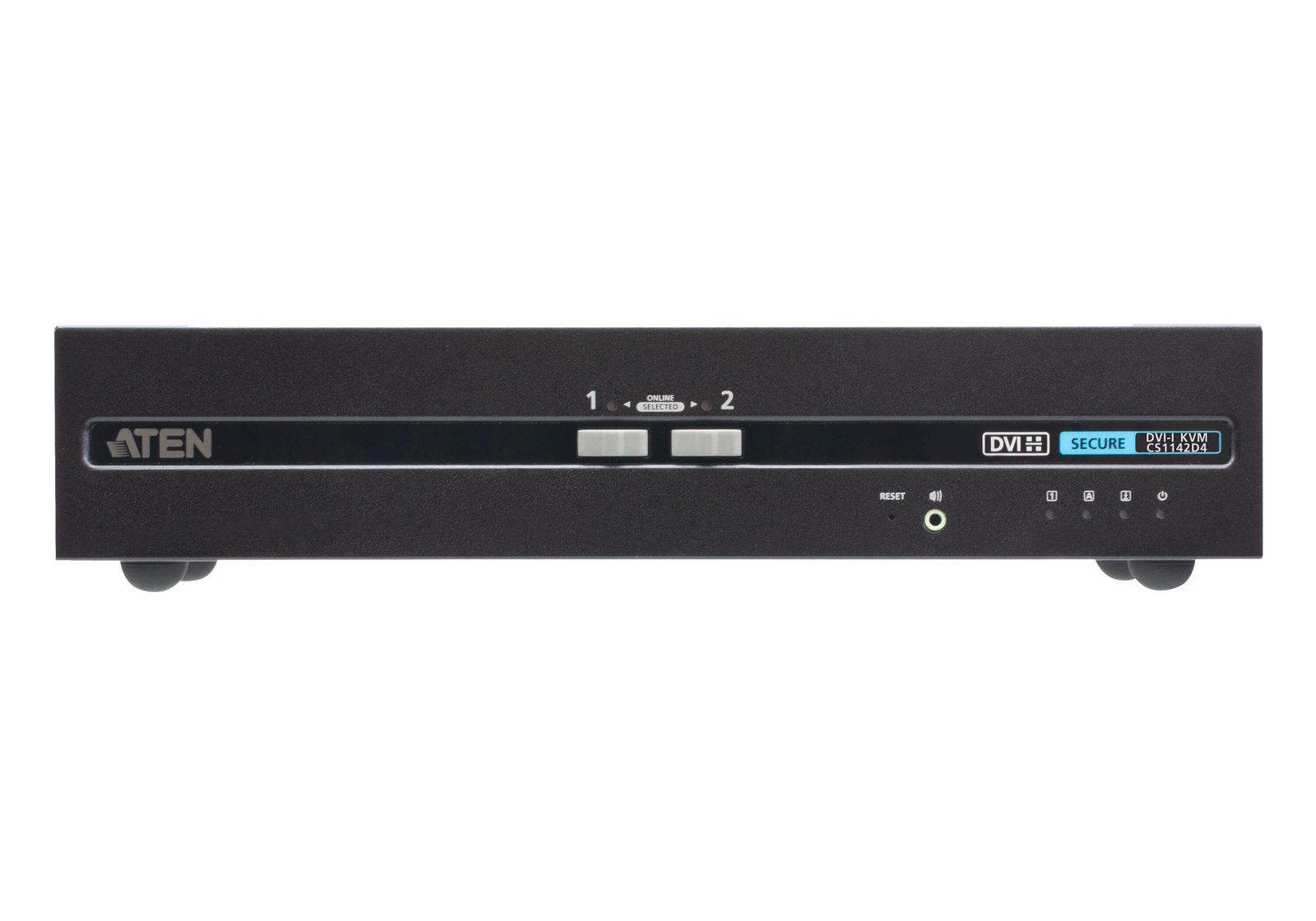 ATEN TECHNOLOGIES CS1142D4 KVM switch Rack mounting Black
