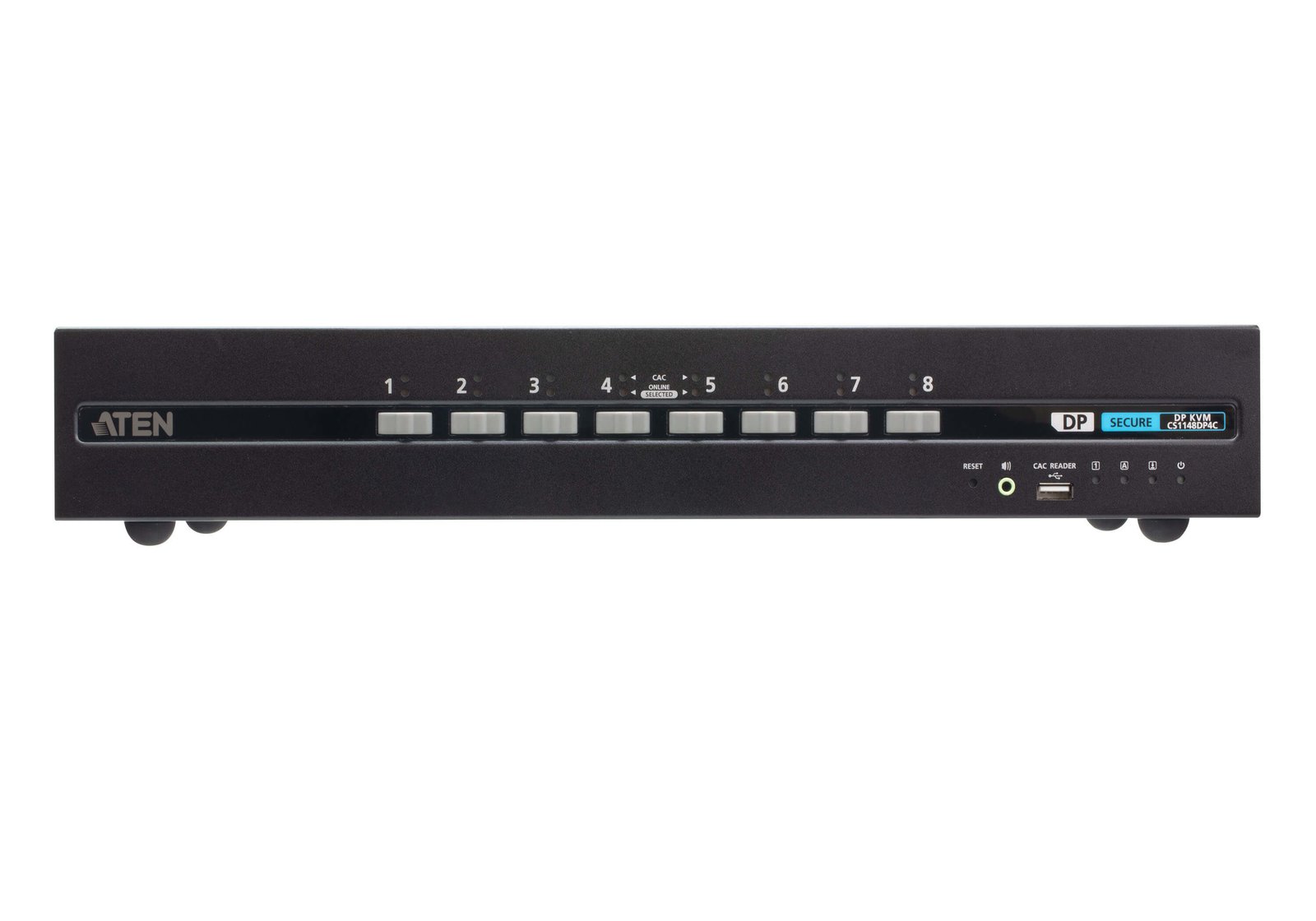 ATEN TECHNOLOGIES 8-Port USB DisplayPort Dual Display Secure KVM Switch with CAC (PSD PP v4.0