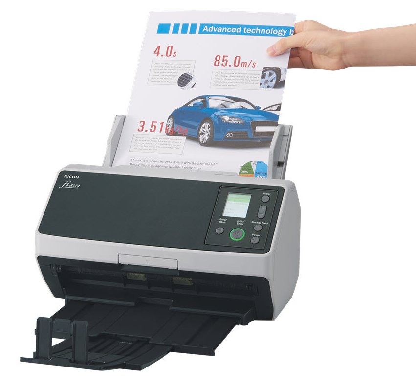 RICOH DOCUMENT SCANNERS FI-8170 ADF + Manual feed scanner 600 x DPI A4 Black, Grey CG01000-303101