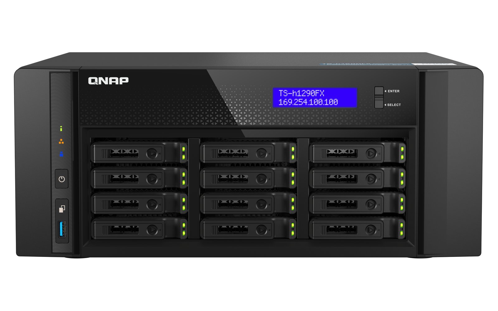 QNAP WARRANTIES TS-h1290FX NAS Tower EPYC 7232P 64 GB DDR4 0 TB QuTS hero Black ARS5-TS-H1290FX-US